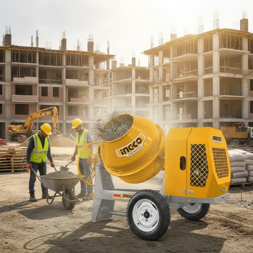 Hormigonera 350 Litros 2200w 3hp Ingco Cm906-1