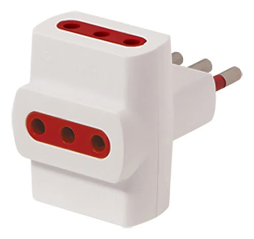 Pack Adaptadores Conatel De 3 Patas A 3 Puertos En Línea