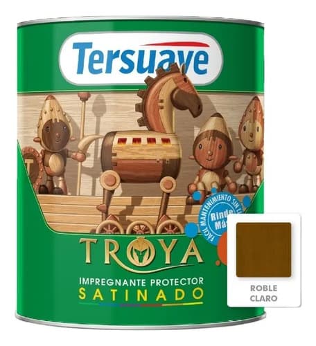 Impregnante Protector Madera Tersuave Troya 1l Satinado Roble Claro
