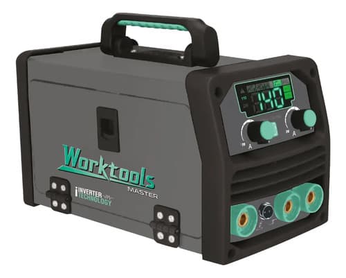 Soldadora Worktools Synergica Inverter Mig Electrodo 140amp Gris Oscuro