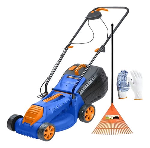 Cortadora Césped Pasto Eléctrica Wadfow 1200w 32cm Wen3201 Azul