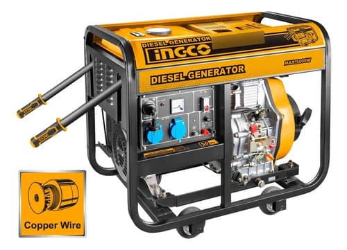Generador Diesel 5.0 Kw Gde50001 Ingco