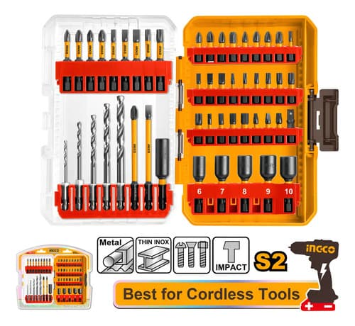 Set 49 Puntas Y Mechas P/dest. De Impac Ingco Akdl24906