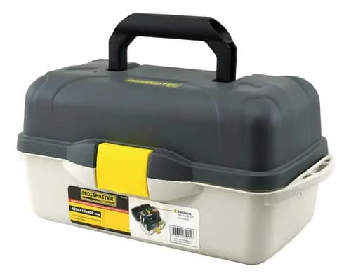 Caja De Herramientas De Plastico Tipo Fuelle 425mm X 410mm X Color Gris