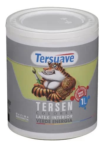 Latex Interior Tersen Mate 1 Litro Tersuave Color Verde