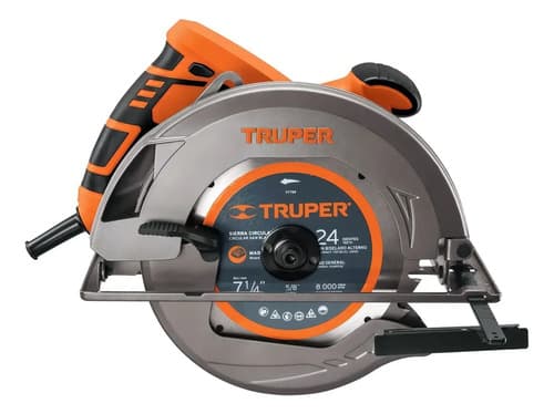 Sierra Circular Prof. 7-1/4'' 1500 W Truper 11004 Naranja 60 Hz