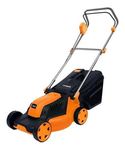 Cortadora De Pasto Eléctrica Lüsqtoff Lco-1032b Con Bolsa Recolectora De 1 Kw Y Color Naranja/negro