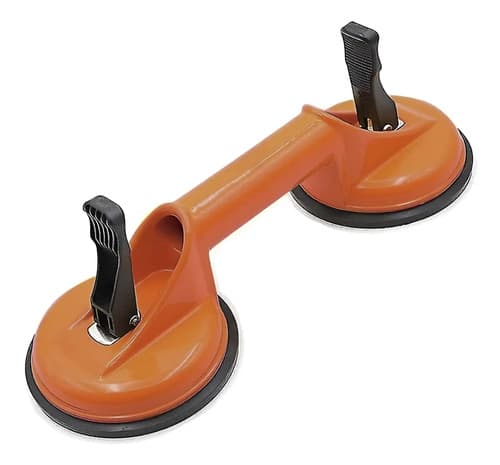 Doble Ventosa Para Vidrios Marmol Ceramica De Aluminio Equus