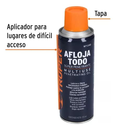 Lubricante Multiuso Afloja Todo 235ml Truper 13469