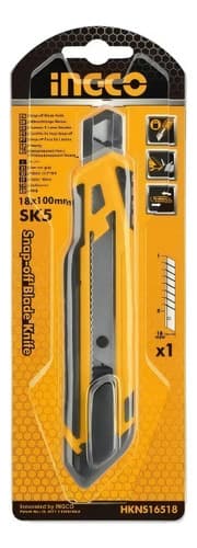 Trincheta 18 Mm Hkns16518 1 Hoja Material Sk5 Soft Grip -smf