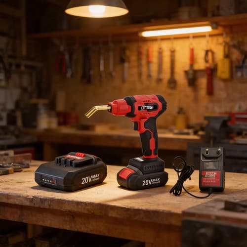 Soldadora De Plástico Inalámbrica + Batería + Cargador Equus Rojo