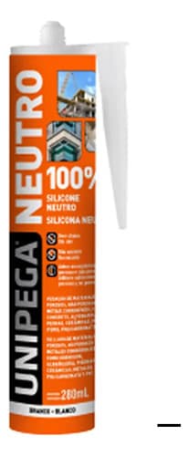 Silicona Neutra Unipega Blanco 280ml Vidrio Interior Exterior