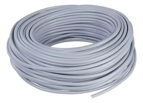 Cable Superplastico 2x1 Mm Diors X 50 Metros Gris