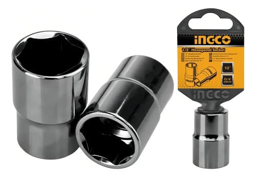 Dado 10mm Encastre 1/2 Ingco Hhast12101 Plateado