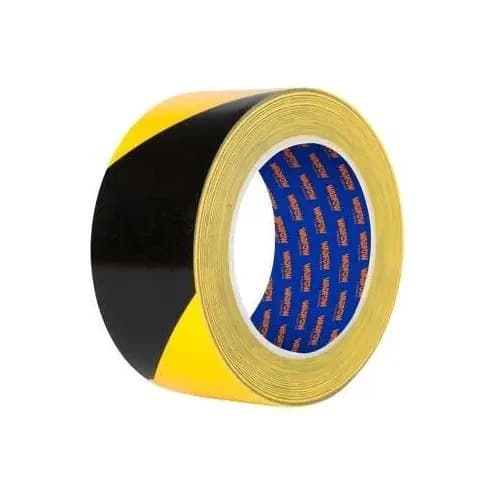 Cinta Señalizacion Amarilla Y Negra 30mt X 50mm Wadfow Wpn4h Color Amarillo