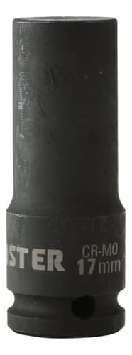 Bocallave De Impacto Larga Crossmaster 1/2 X 17mm, Cromo Molibdeno Negro