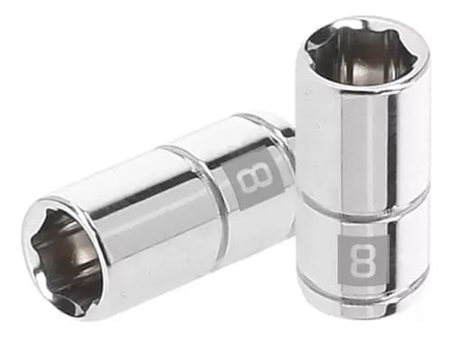 Dado 8mm Cuadro 1/4puLG Truper