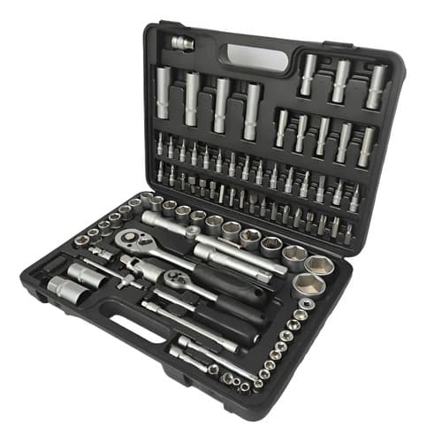 Set De Herramientas Manuales 94 Piezas. Juego De Llaves Tubo Negro