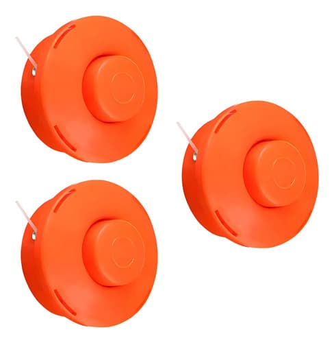 Kit De 3 Bobinas Automáticas De Nylon Para Desbrozadoras M10x1.0 K2m Naranja