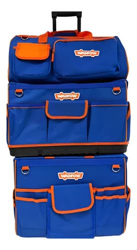 Set 3 Bolsos Porta Herramientas Apilables 19 Wtgr103 20kg Azul